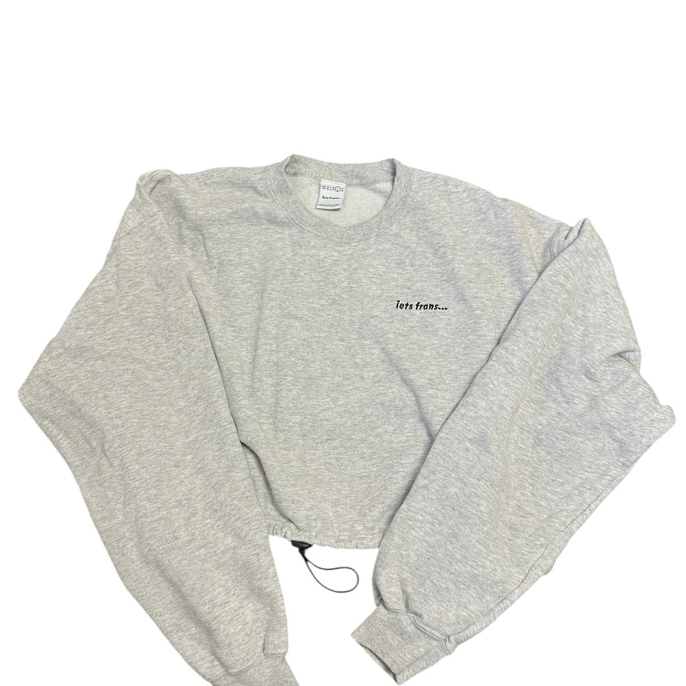 Urban Outfitters iets frans Cropped Toggle Crewneck